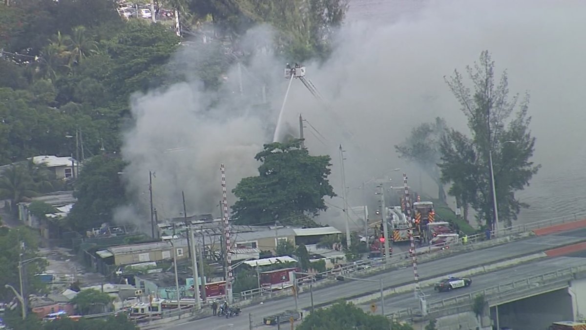 Crews Battling House Fire in Miami NBC 6 South Florida