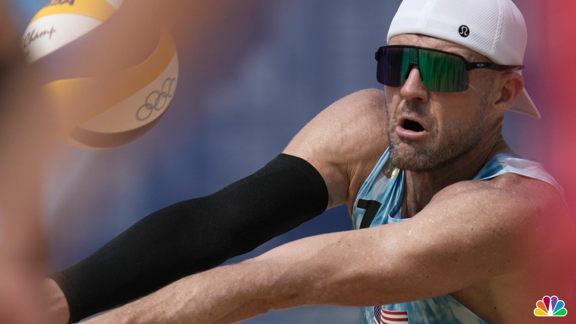 Gibb Bourne Improve to 2 0 in Beach Volleyball Pool Play NBC 6