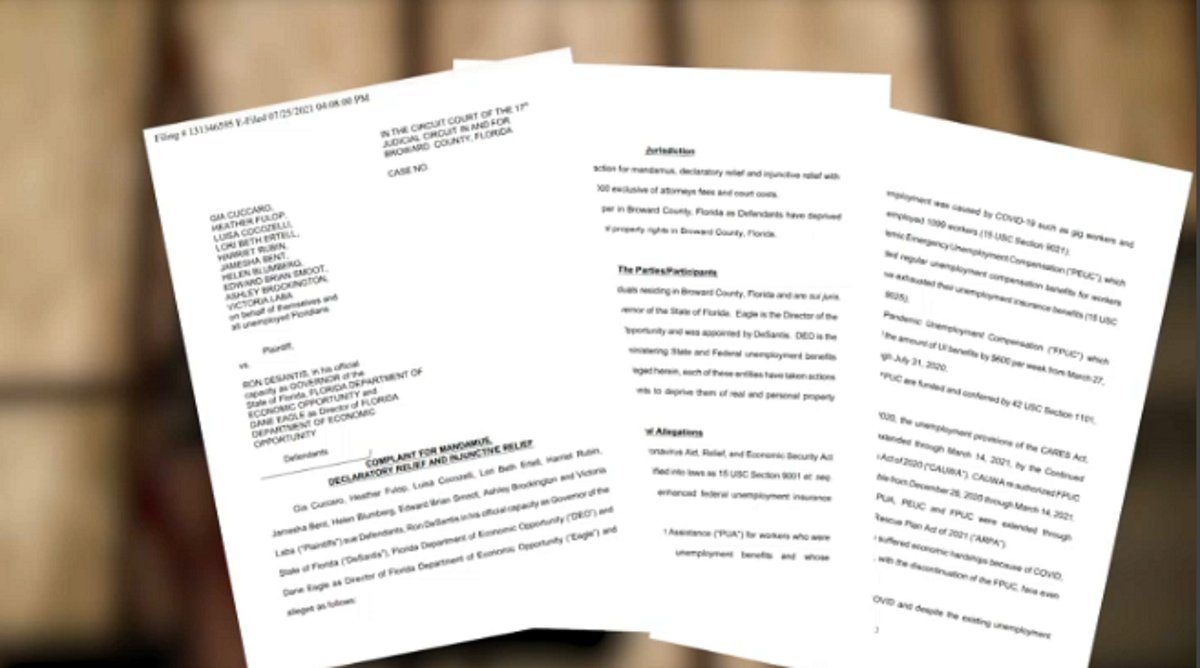 Lawsuit Seeks to Reinstate Federal Unemployment Benefits in Florida - Vimarsana News