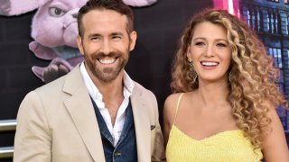 Ryan Reynolds and Blake Lively attend the premiere of "Pokemon Detective Pikachu" at Military Island in Times Square on May 2, 2019 in New York City.