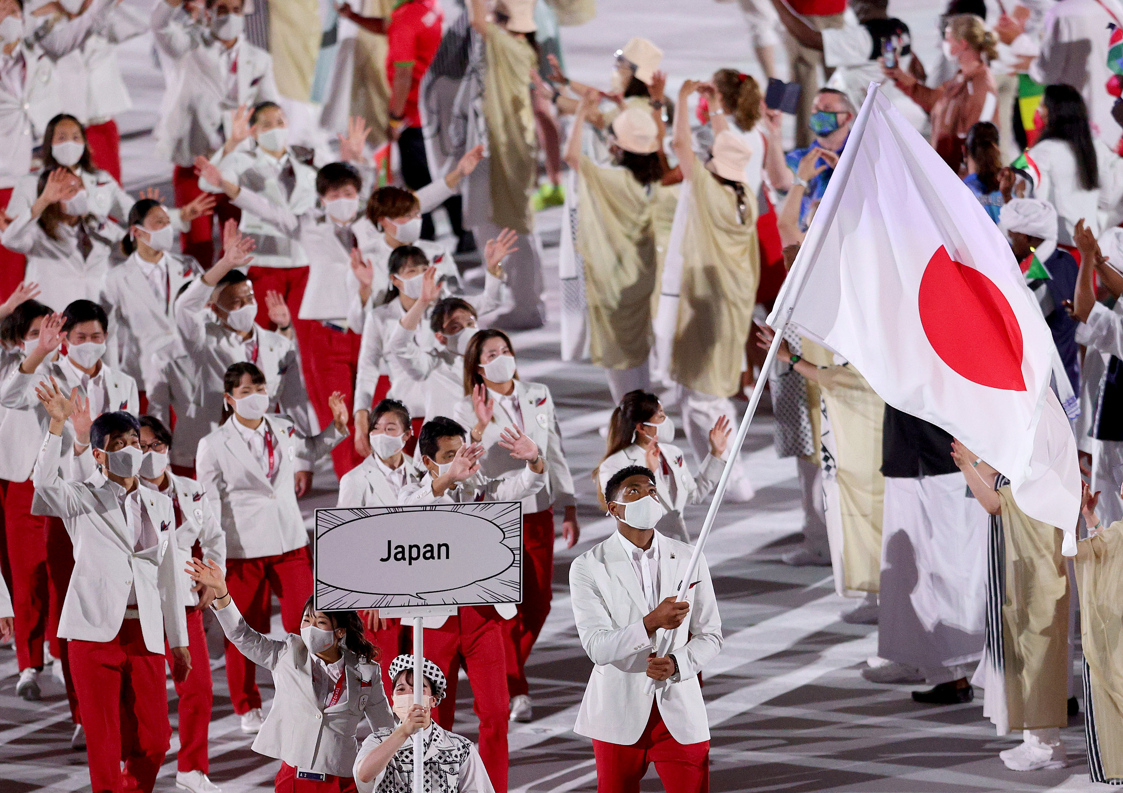 Tokyo Olympic opening ceremony: toil and mourning bloom into