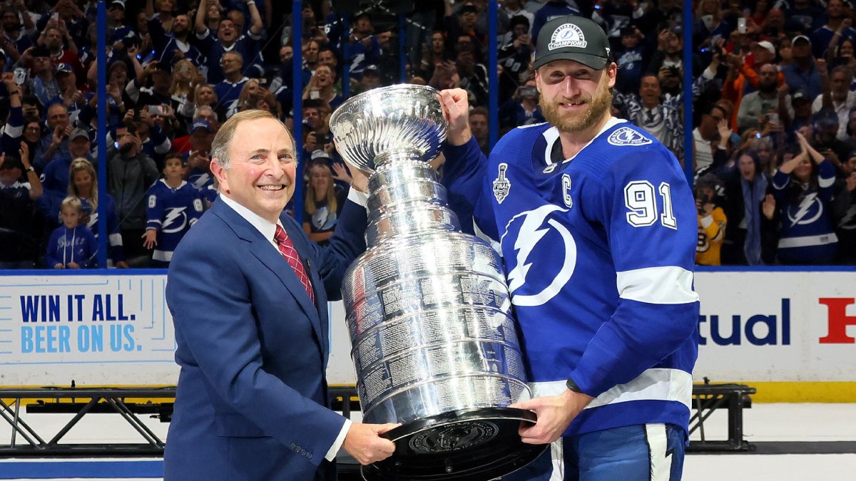 Stanley Cup dented during Lightning championship celebrations