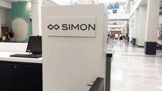 A Simon Property Group sign in The Westchester mall in White Plains, New York.