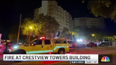 Fire Breaks Out Inside Crestview Towers Building