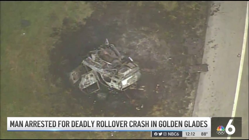 Man Arrested for Deadly Rollover Crash in Golden Glades