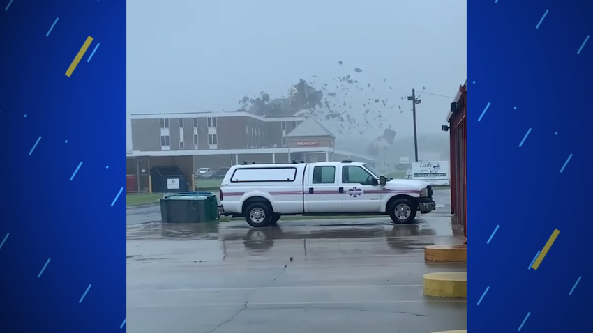 WATCH: Hurricane Ida Rips Roof Off Hospital