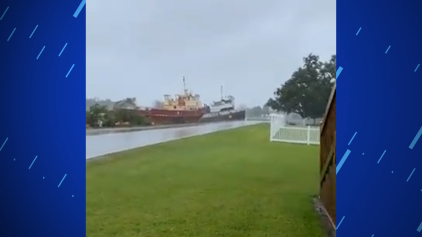 WATCH: Boats Crash into Each Other as Hurricane Ida Moves Through Louisiana