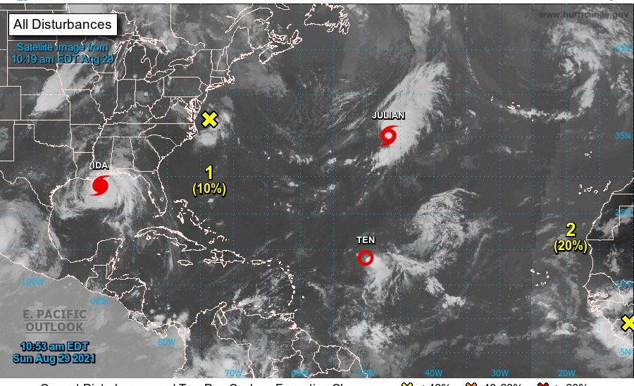 Tropical Storm Julian Forms in the Atlantic, Expected to Downgrade Monday – NBC 6 South Florida