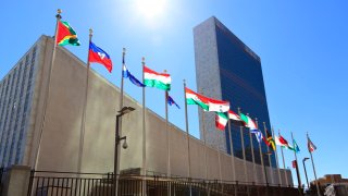 The United Nations headquarters in New York.