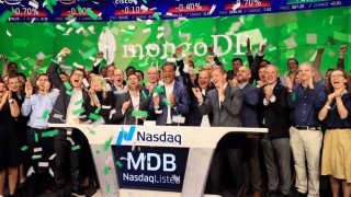 MongoDB IPO at the Nasdaq October 19, 2017.