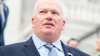 Rep. Scott Fitzgerald, R-Wis., is seen during a group photo with freshmen members of the House Republican Conference on the House steps of the Capitol on Monday, January 4, 2021.