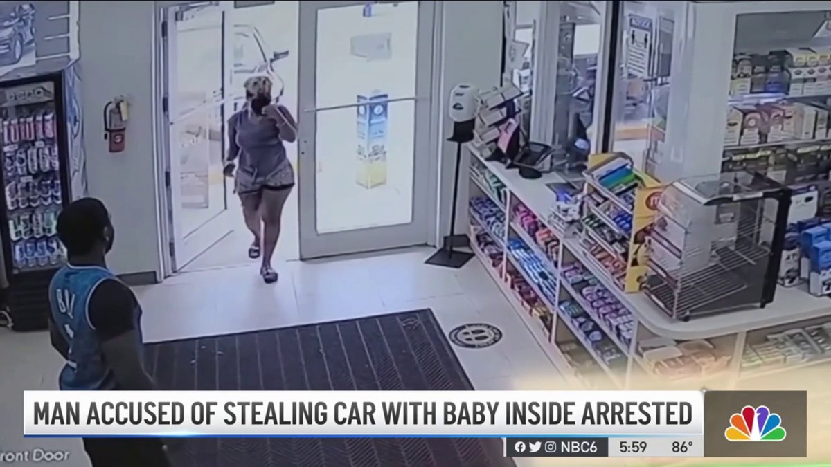 Man Accused of Stealing Car With Baby Inside Arrested – NBC 6 South Florida