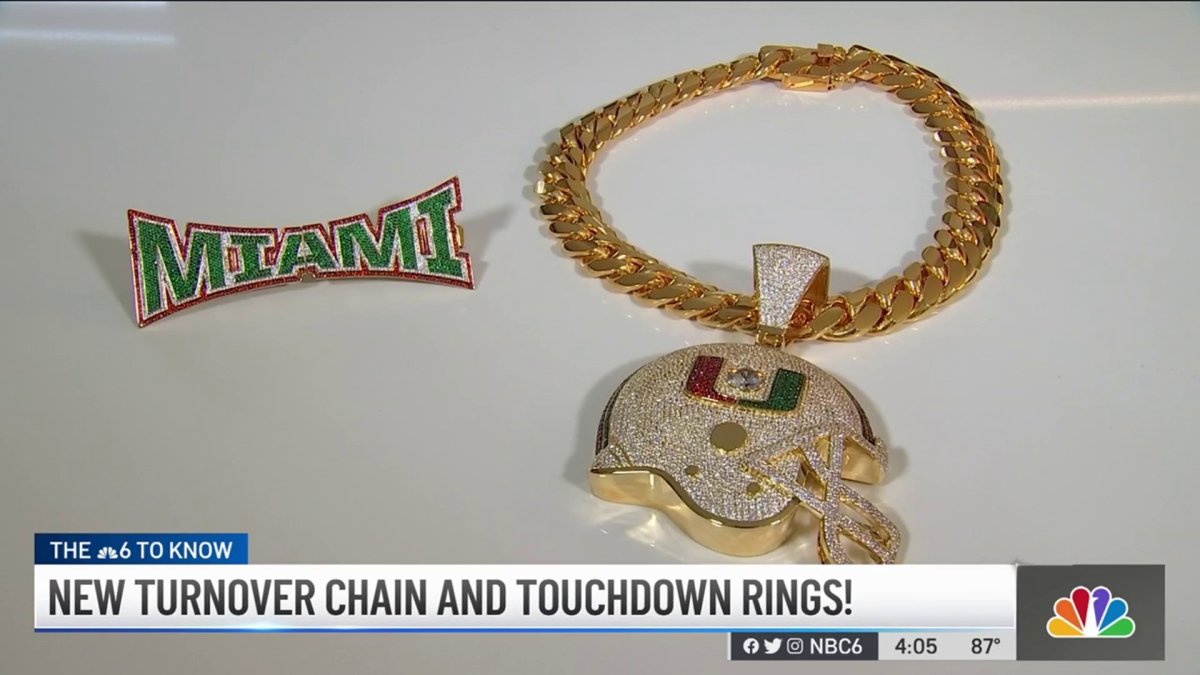 UM's Newest Turnover Chain Is Bigger, Brighter, Flashier – NBC 6 South  Florida