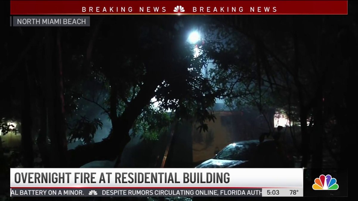 Families Displaced After Overnight Fire in North Miami Beach – NBC 6 ...