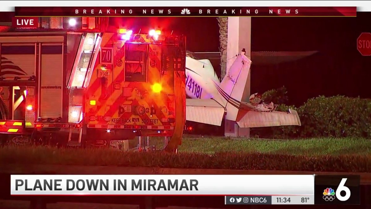 Small Plane Crashes in Miramar – NBC 6 South Florida