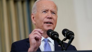 President Joe Biden speaks about the COVID-19 response and vaccinations in the State Dining Room of the White House, Friday, Sept. 24, 2021, in Washington.