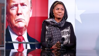 WASHINGTON, DC - NOVEMBER 01: Sky News gears up to provide special coverage of the U.S. Election with a rehearsal, as Omarosa Manigault Newman prepares for the special election program, AMERICA DECIDES, on Sunday, November 1 in Washington D.C.