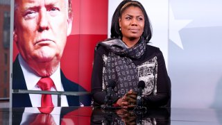 WASHINGTON, DC - NOVEMBER 01: Sky News gears up to provide special coverage of the U.S. Election with a rehearsal, as Omarosa Manigault Newman prepares for the special election program, AMERICA DECIDES, on Sunday, November 1 in Washington D.C.