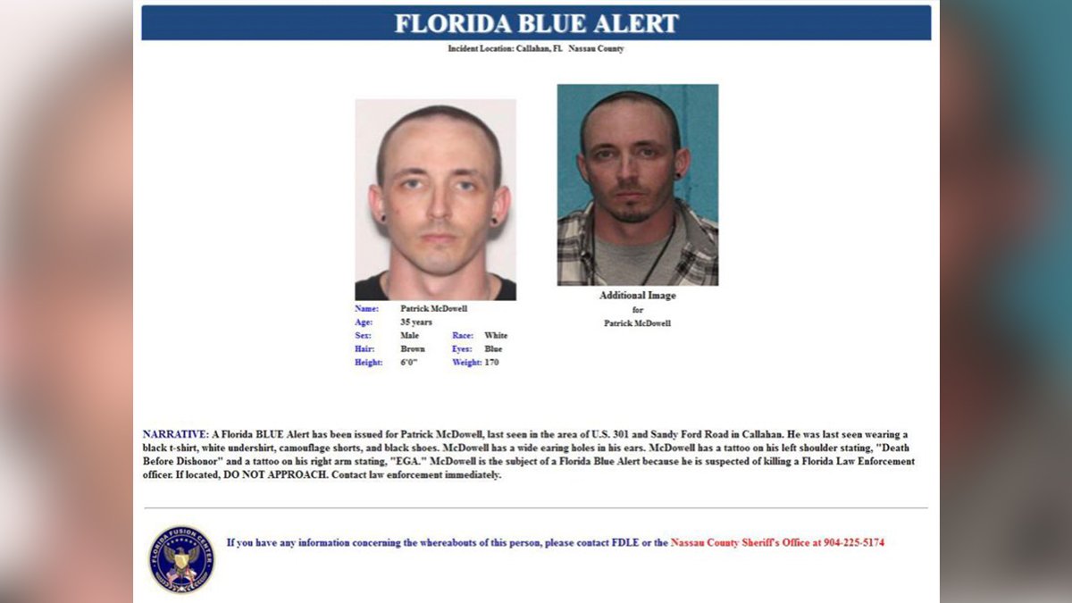 Deputy Shot in North Florida Traffic Stop Dies, Blue Alert Issued For ...