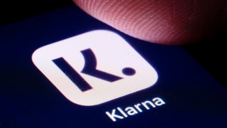 The logo of Swedish payment provider Klarna.