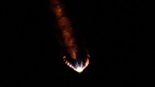 A United Launch Alliance Atlas V rocket with the Lucy spacecraft aboard launches from Space Launch Complex 41, on Oct. 16, 2021.