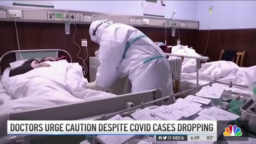 Doctors Urge Caution Despite COVID-19 Cases Dropping
