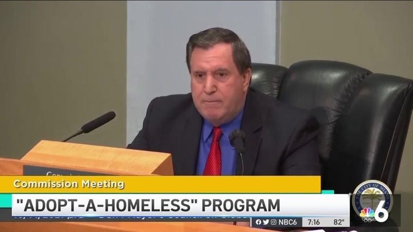 Commissioner Joe Carollo Proposes ‘Adopt-a-Homeless' Program