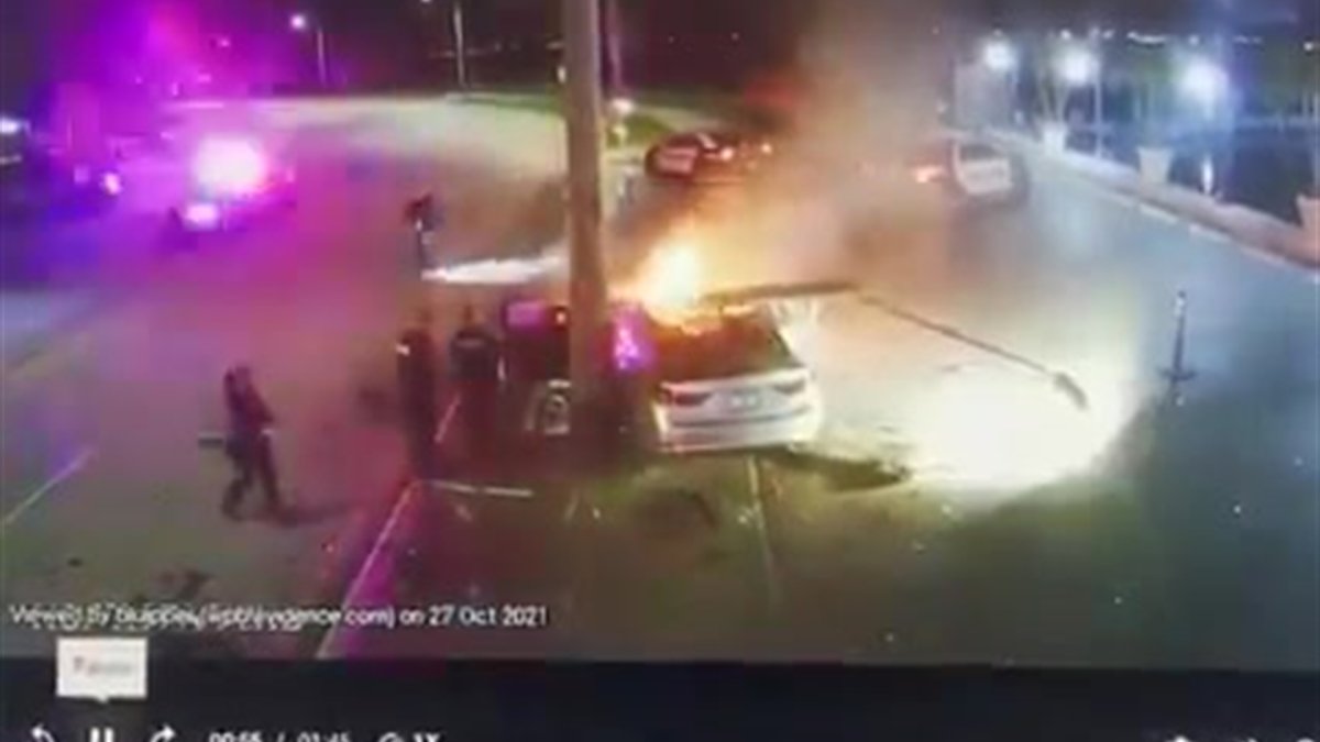 Video Shows Wild Crash in West Palm Beach Narrowly Missing Police ...