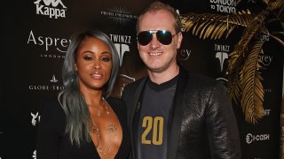 LONDON, ENGLAND - AUGUST 04: Eve (L) and Maximillion Cooper attend the official launch party for the Gumball 3000 Rally at Proud Embankment on August 4, 2018 in London, England. The 2018 Gumball 3000 Rally begins in London on August 5th and finishes in Tokyo on August 12th.