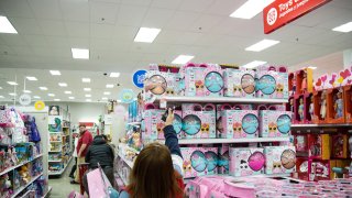 Shoppers at a Target store