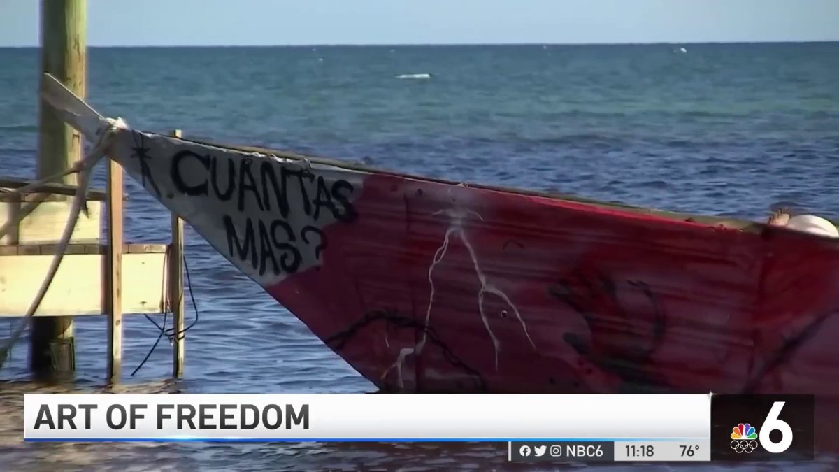 Art of Freedom: Makeshift Raft Tells Story of Countless Cuban Migrants ...