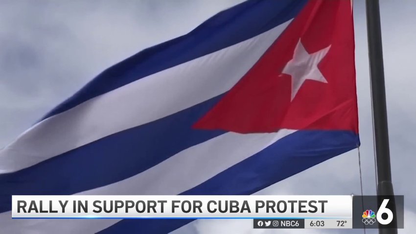 South Florida Shows Support For Cuban National Strike for Freedom
