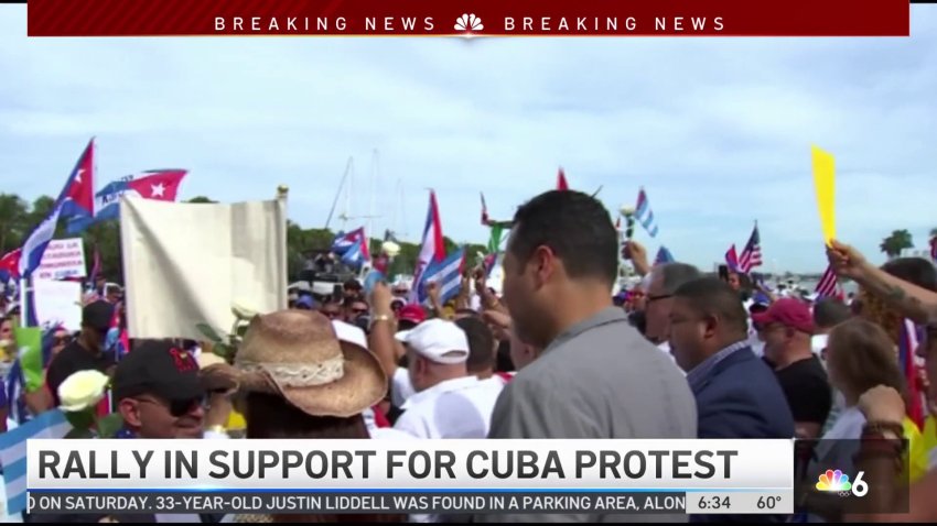 Rally in Support for Cuba Protest