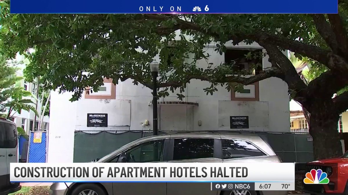 Construction of Apartment Hotels in Miami Beach Halted – NBC 6 South ...