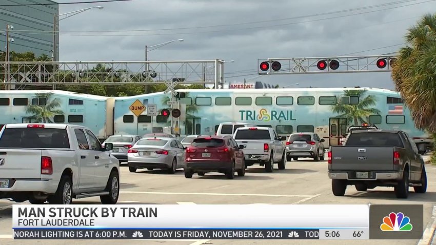 Man Struck by Train in Fort Lauderdale