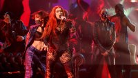 Christina Aguilera Rocks Fiery Look During Epic Return to the 2021 Latin Grammys Stage
