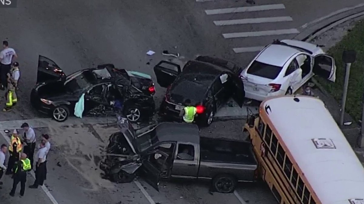 Driver In Custody After Fatal Crash Involving School Bus In Hialeah