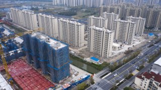 Kaisa Group Holdings City Plaza development under construction in Shanghai, China, on Nov. 16, 2021