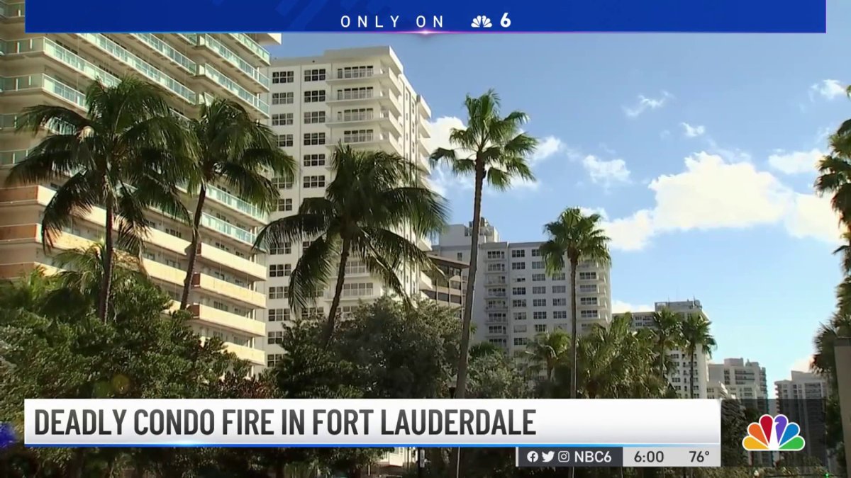 Man Dies After Condo Fire in Fort Lauderdale – NBC 6 South Florida