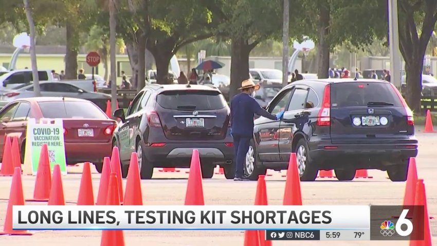 Holiday Rush Leads to Long Lines at Testing Sites