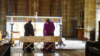 body of Archbishop Emeritus Desmond Tutu