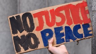 File image of a protest sign
