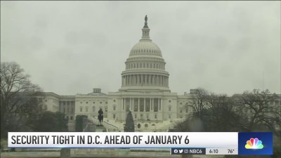 Security Tight in DC Ahead of Insurrection's One-Year Mark