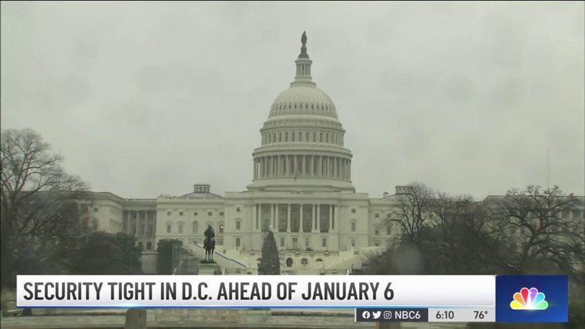 Security Tight in DC Ahead of Insurrection's One-Year Mark