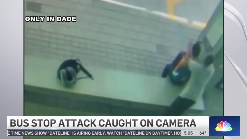 Bus Stop Attack Caught on Camera in Miami-Dade