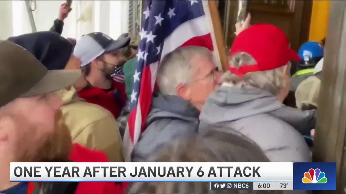 ‘democracy Was Attacked One Year After Jan 6 Capitol Riot Nbc 6