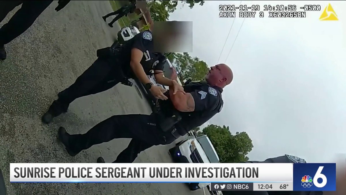 Sunrise Police Sergeant Under Investigation NBC 6 South Florida