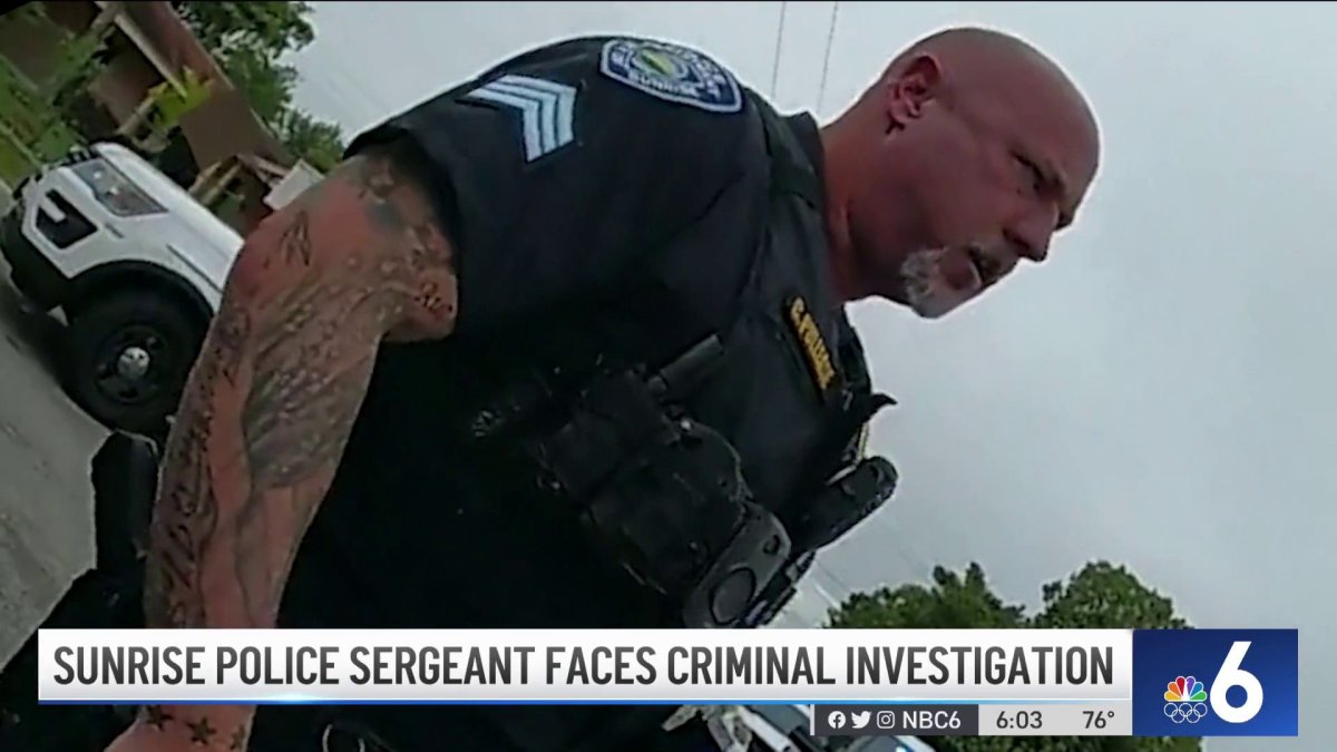 Sunrise Police Sergeant Faces Criminal Investigation NBC 6 South Florida