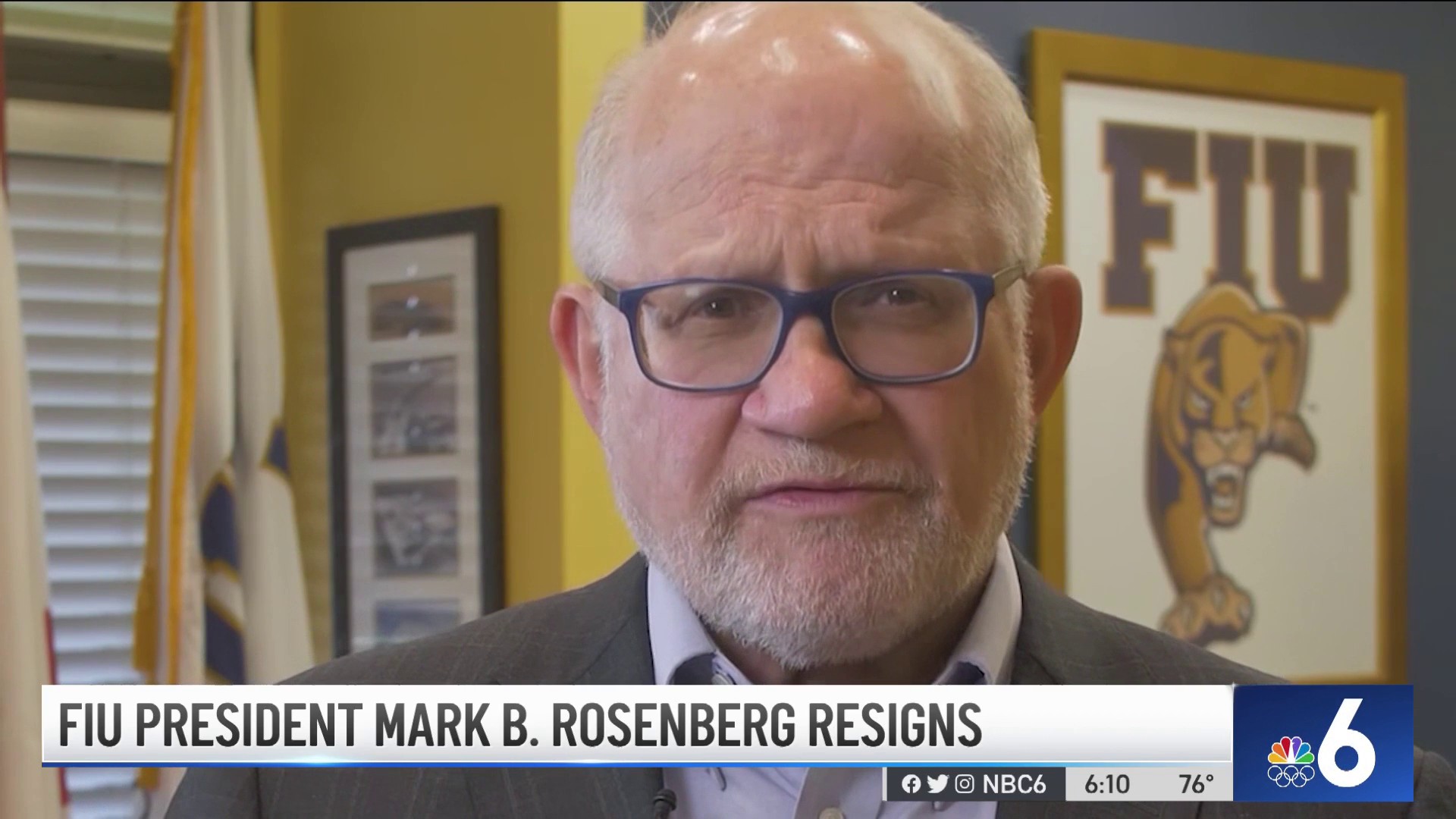 FIU President Mark B. Rosenberg Resigns – NBC 6 South Florida