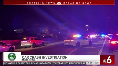 Chase Ends With Car Crash Near Famed Miami Beach Sign